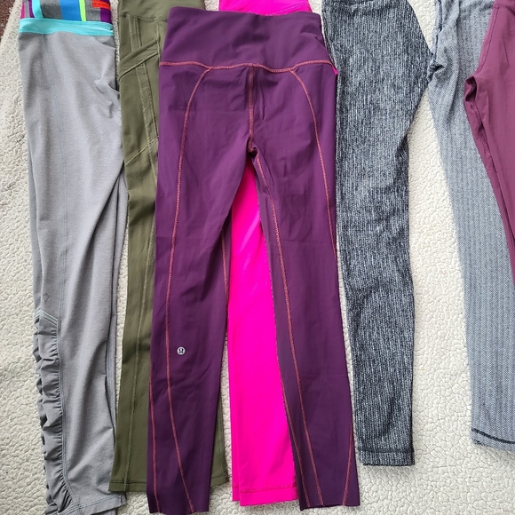 Sold  Lululemon Like Nothing  leggings magenta  size 4 - Picture 9 of 12